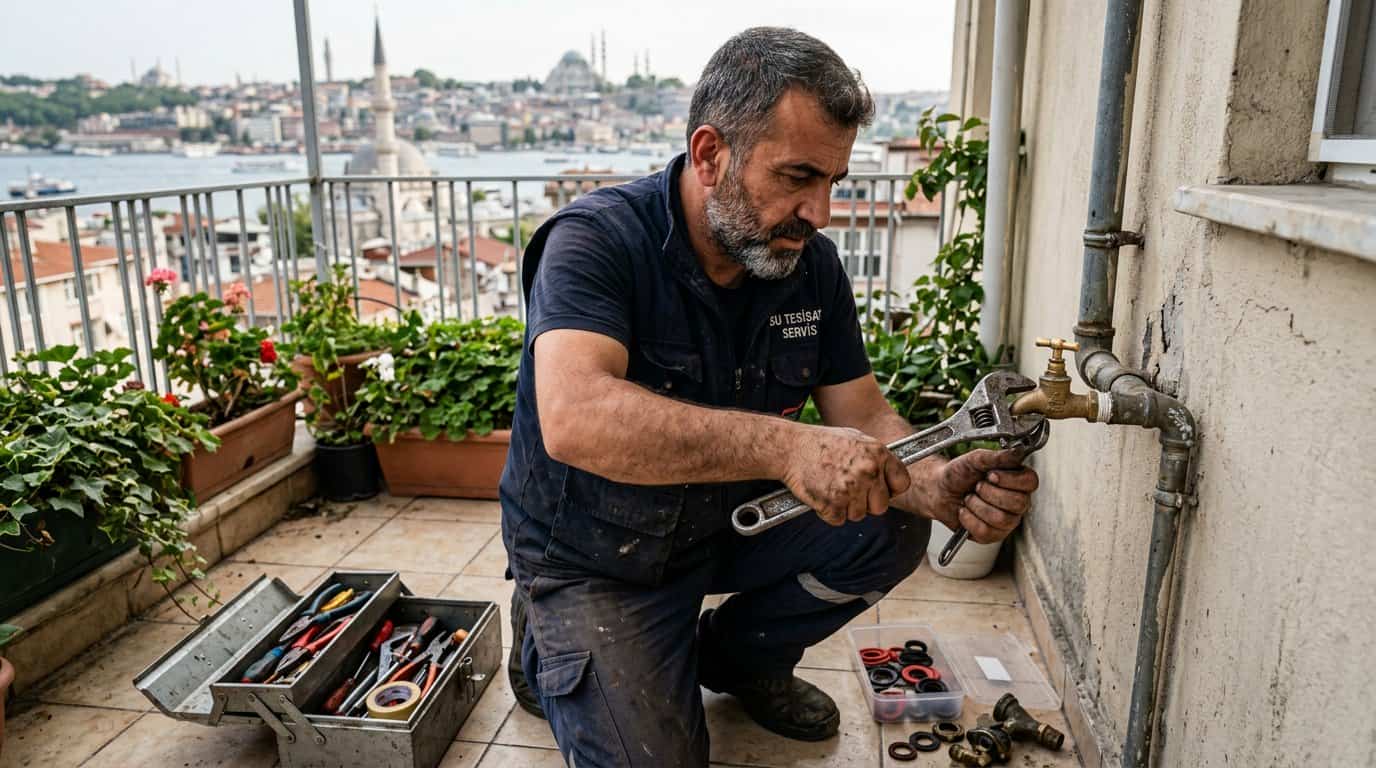 Balkon ve Yağmur Gideri Açma - Esas Su Tesisat